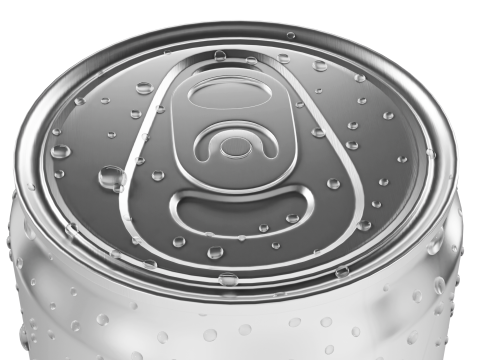 Sodacan 250ml Water Drops Modello 3D
