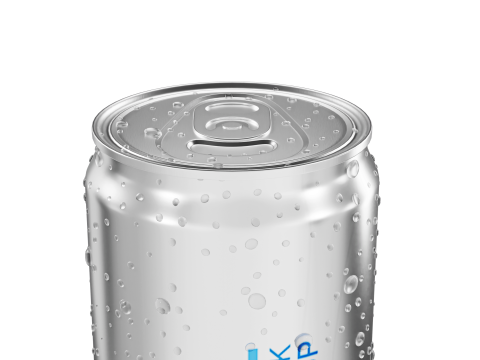 Sodacan 250ml Water Drops Modello 3D