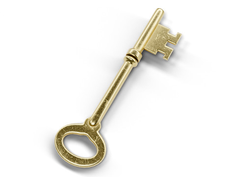 Old Key 3D Model