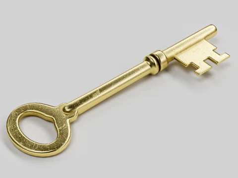 Oude sleutel 3D Model