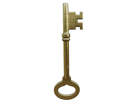 Oude sleutel 3D Model