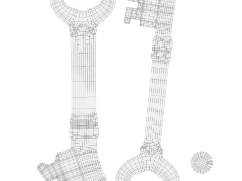 Oude sleutel 3D Model