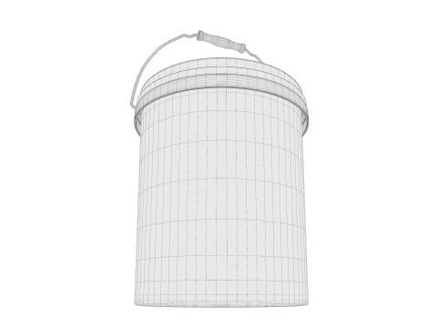 Plastic Bucket 3D Model