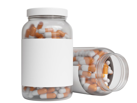 Supplement capsule bottle 3Dモデル