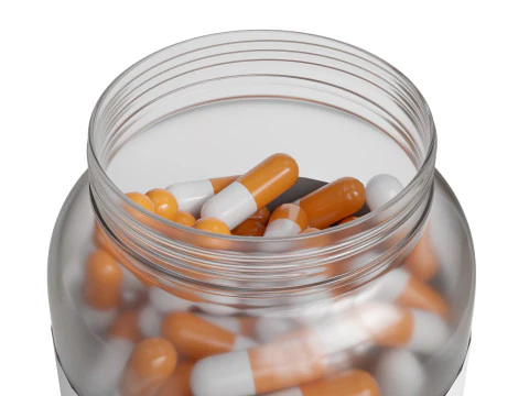Supplement capsule bottle 3D Model