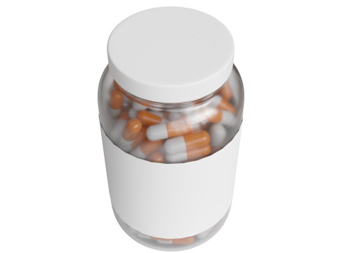 Supplement capsule bottle 3D 모델