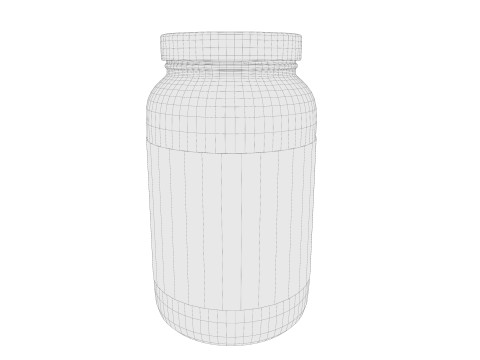 Supplement capsule bottle 3D 모델