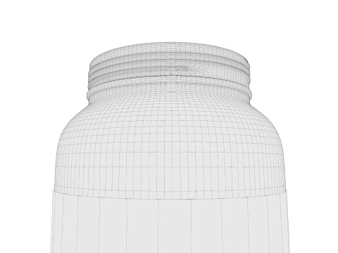 Supplement capsule bottle 3D Model