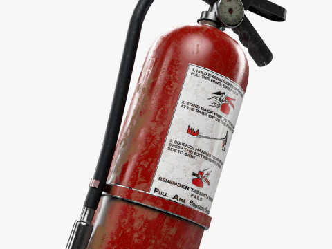 Gaśnica pbr Low-poly Model 3D