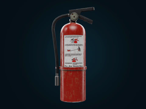 Fire extinguisher pbr Low-poly 3D Model