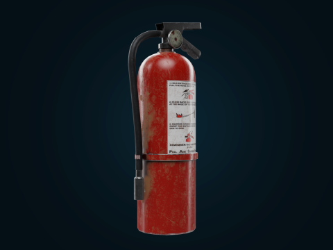 Fire extinguisher pbr Low-poly Model 3D