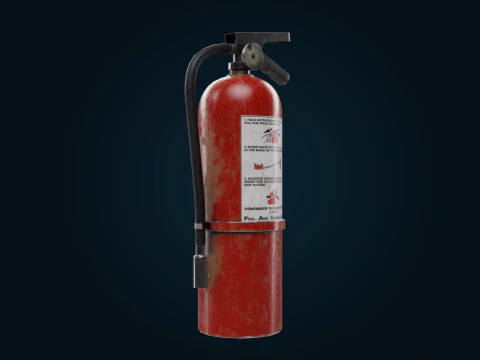 Fire extinguisher pbr Low-poly 3D Model