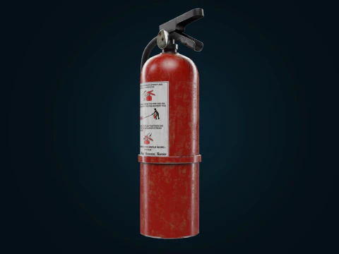 Fire extinguisher pbr Low-poly 3D Model