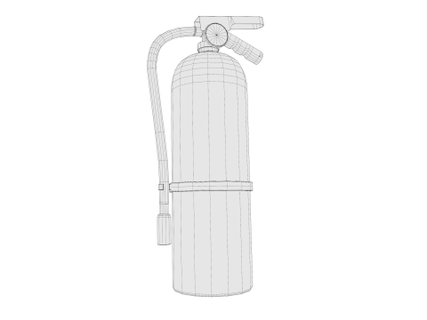 Fire extinguisher pbr Low-poly Model 3D