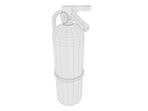 Fire extinguisher pbr Low-poly Model 3D