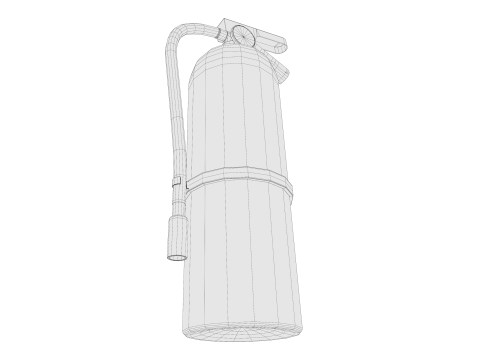Fire extinguisher pbr Low-poly Model 3D
