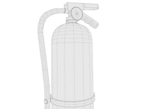 Fire extinguisher pbr Low-poly 3D Model