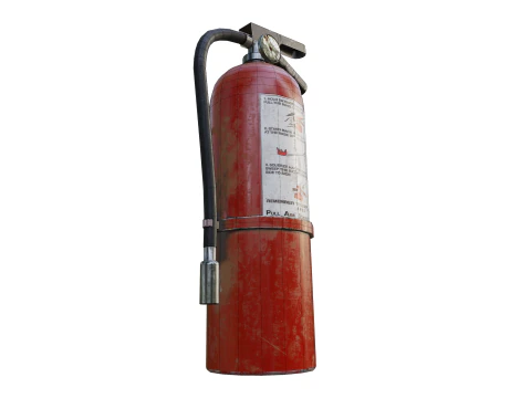 Fire extinguisher pbr Low-poly 3D Model