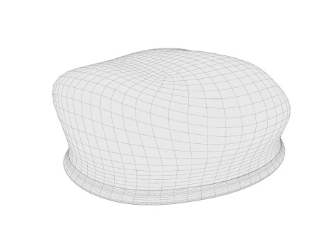 Military Beret 01 3D Model
