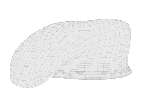 Military Beret 01 3D Model