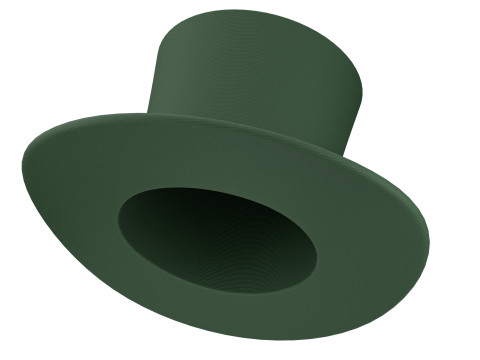 Top hat green 03 3Dモデル