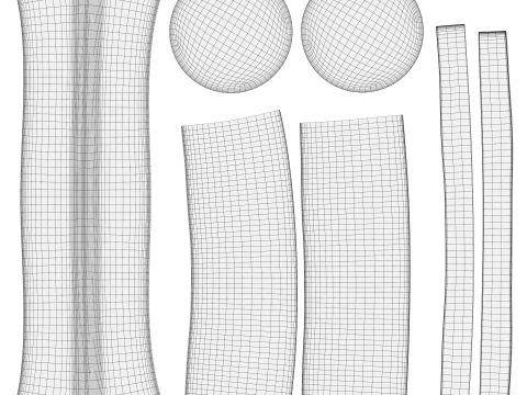 Top hat red 04 3D Model