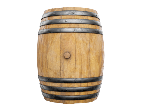 Wooden BARREL 3D Модель