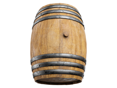 Wooden BARREL 3D Модель