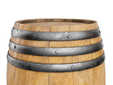 Wooden BARREL 3D Модель