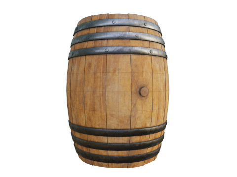Wooden BARREL 3D Модель