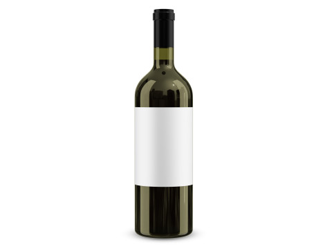 Wine bottle 02 Modelo 3D