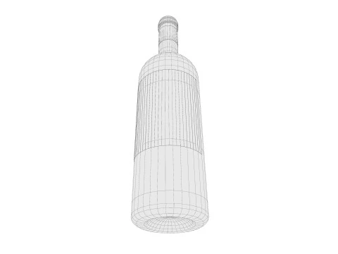 Wine bottle 01 3D Model