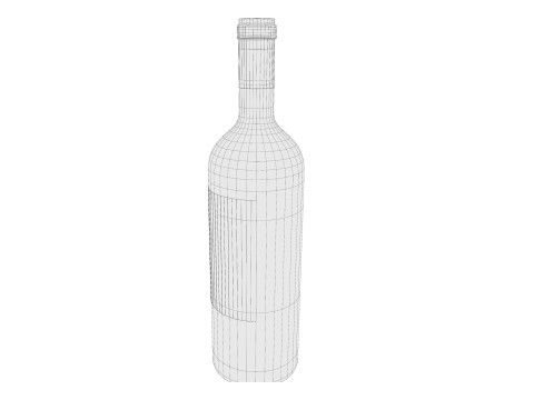 Wine bottle 01 3Dモデル