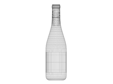 Champagne bottle 01 3Dモデル