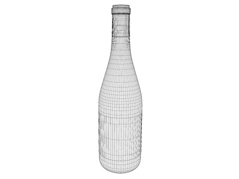 Champagne bottle 01 3Dモデル