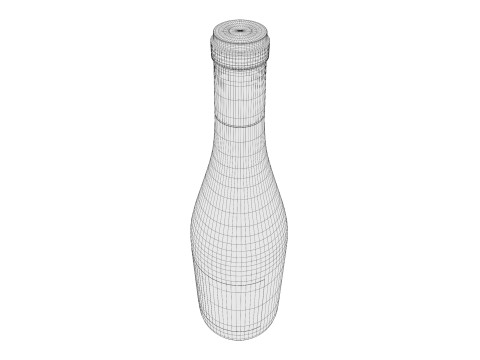 Champagne bottle 01 3Dモデル