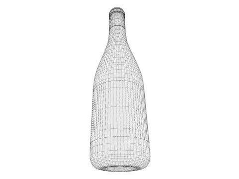 Champagne bottle 01 3Dモデル