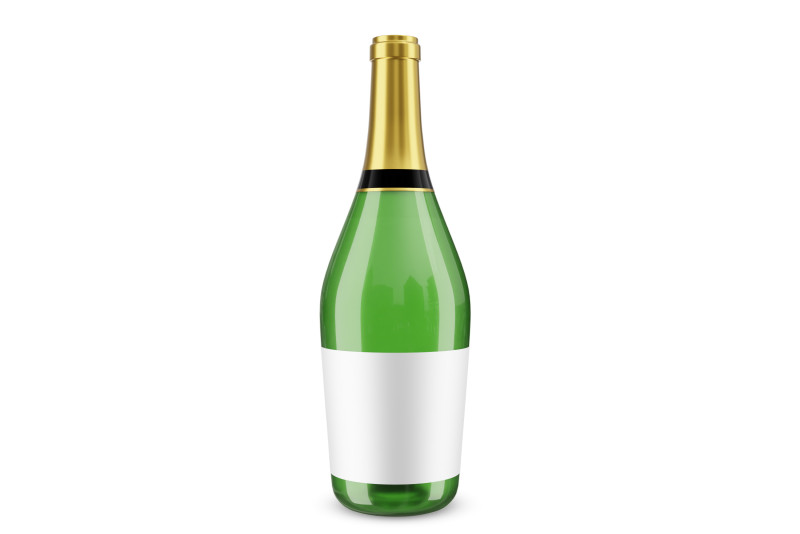 Champagne bottle 03 3Dモデル .c4d .max .obj .3ds .fbx .stl .blend 