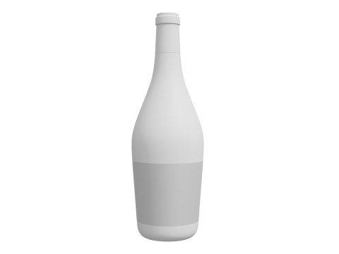 Champagne bottle 03 3Dモデル