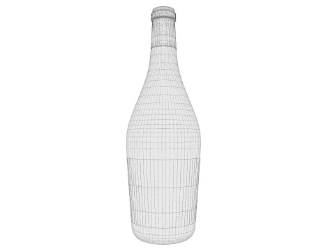 Champagne bottle 03 3D Model
