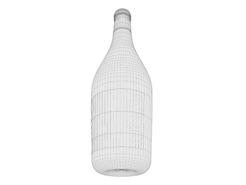 Champagne bottle 03 3Dモデル