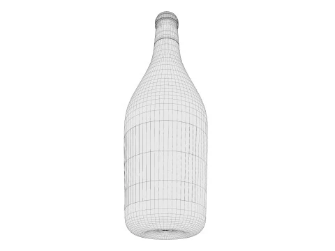Champagne bottle 03 3D Model
