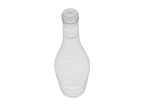 Champagne bottle 03 3D Model