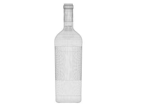 Wine bottle 03 3D Model