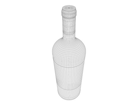 Wine bottle 03 3D Model