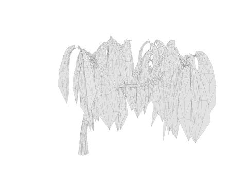 5. Ива низкополигональная 3D Модель