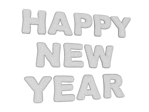 Happy New Year Balloon Modelo 3D