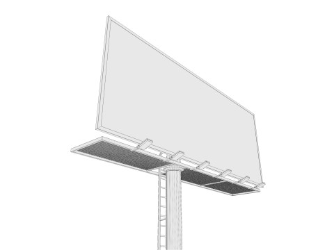 Billboard 01 3D Model