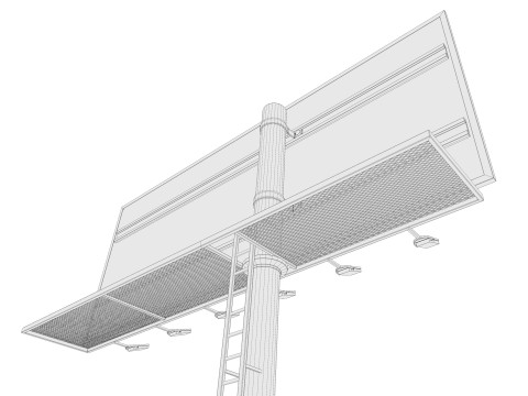 Billboard 01 3D Model