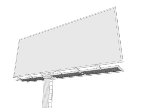 Billboard 01 3D Model
